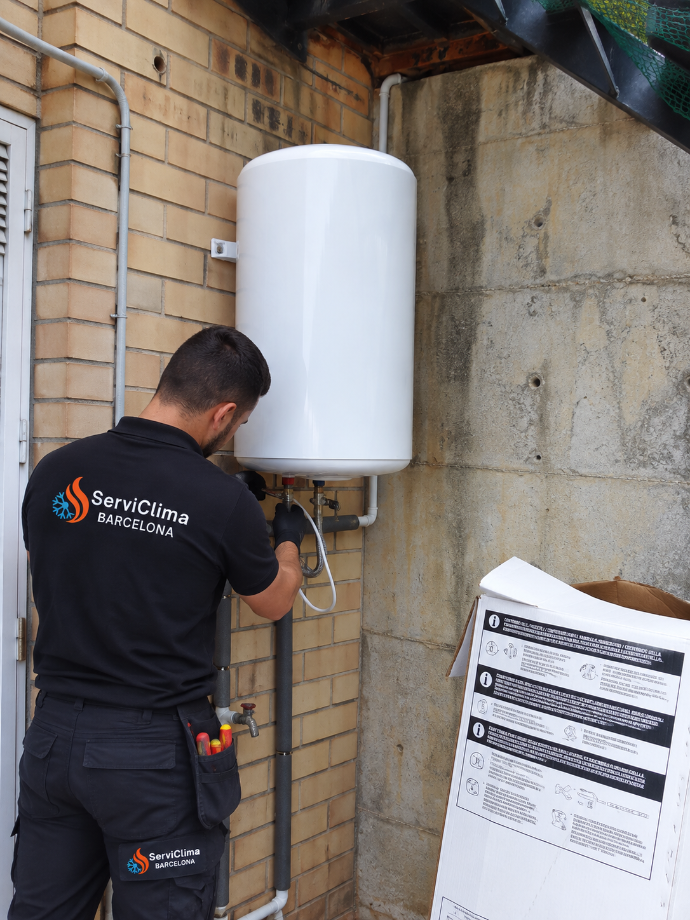 Instalación de termo