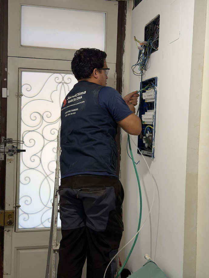 Instalación eléctrica de aire acondicionado 